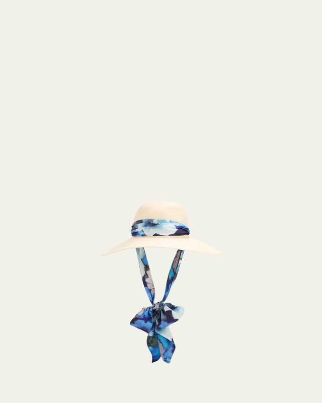 Cassidy Paper Straw Large-Brim Hat